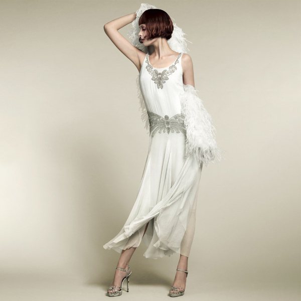 Фото невесты в свадебном платье в стиле ретро