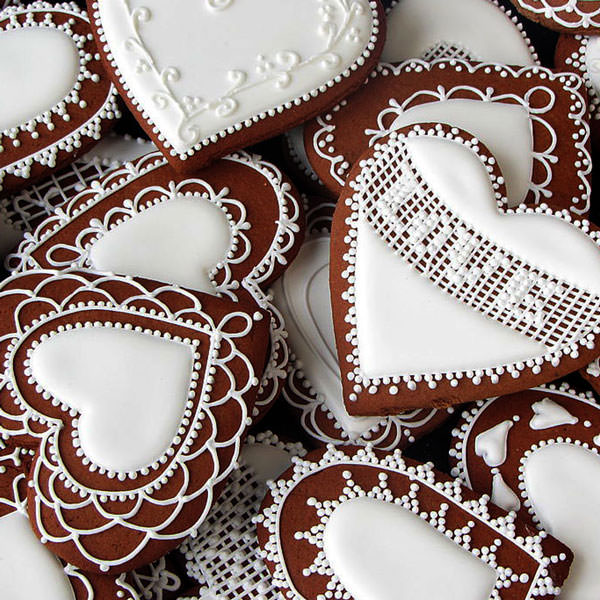 Фото свадебных имбирных пряников для гостей