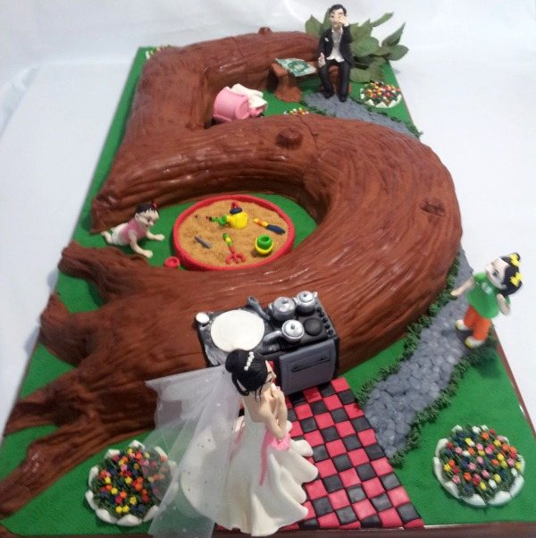 Фото торта на 5 годовщину свадьбы своими руками