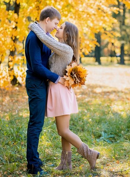Фотосессия Лав Стори осенью