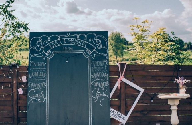 фотозона меловая доска 9