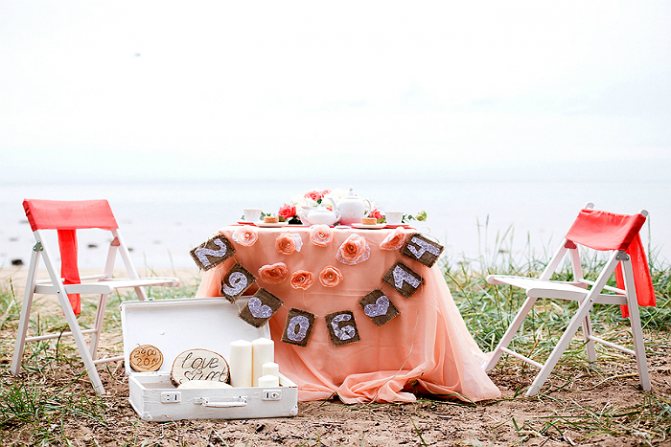 Фотозона на свадьбу на природе 2