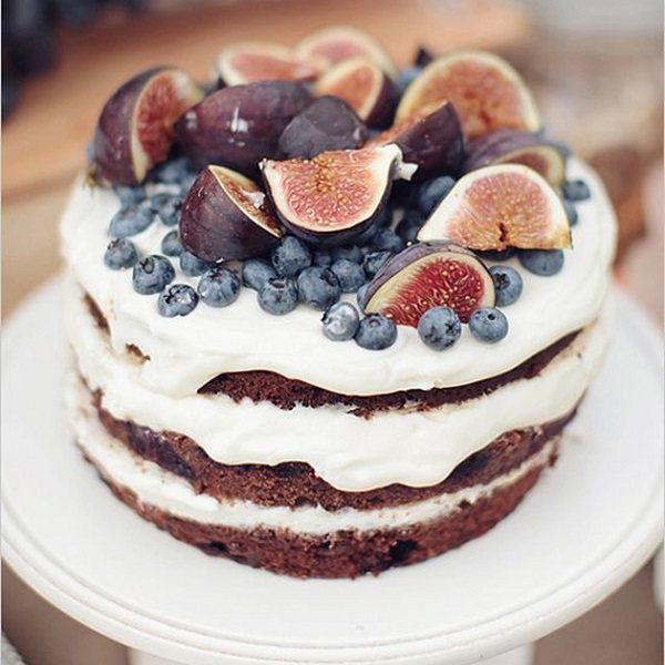 фруктовый свадебный торт без мастики