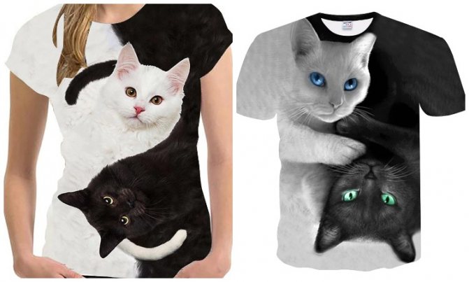 Футболка инь-ян