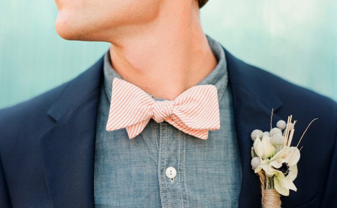 Галстук-бабочка для жениха