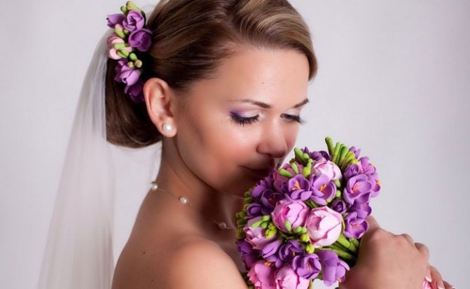 Глиняный букет невесты