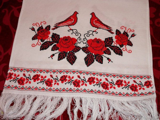 Голуби - орнамент рушника