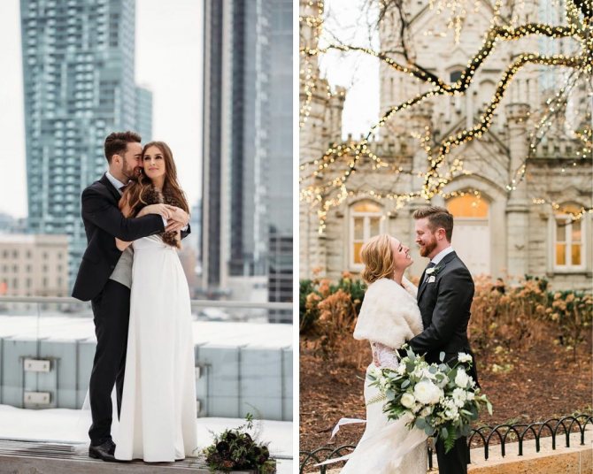 Городские скверы, набережные, улицы - отличный фон для свадебной фотосессии. главное выбрать ракурс!