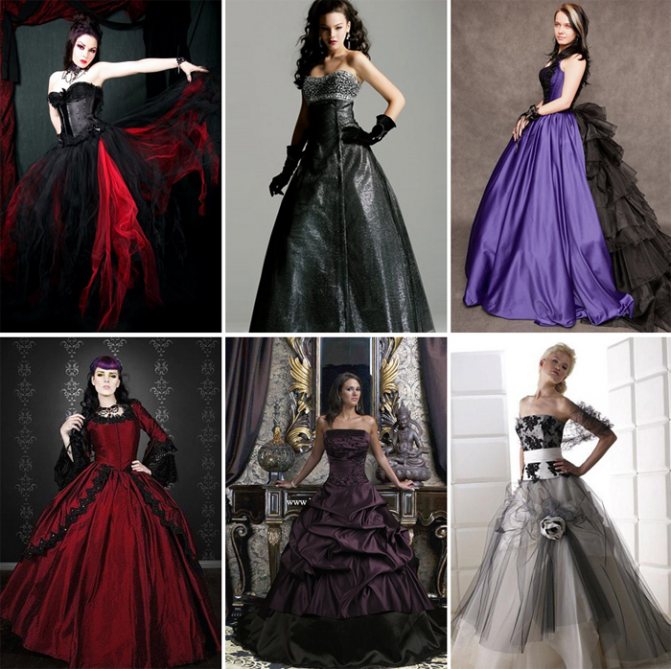 Готические платья мрачны и сексуальны