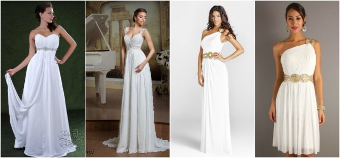 греческие свадебные платья