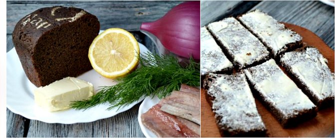 хлеб с маслом