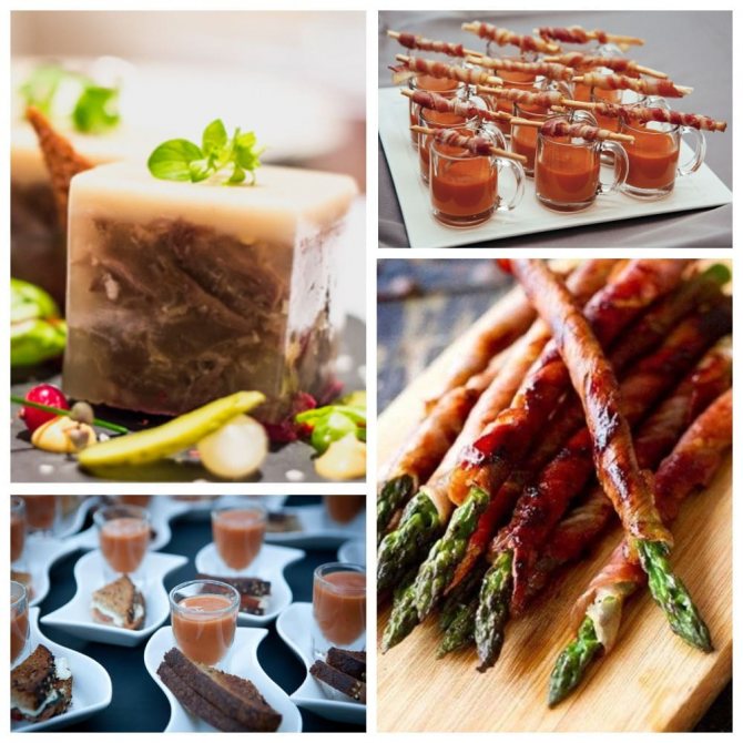 Холодные закуски