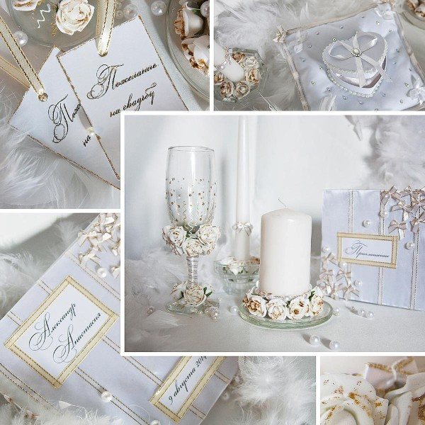 идеи оформления свадьбы в белом цвете