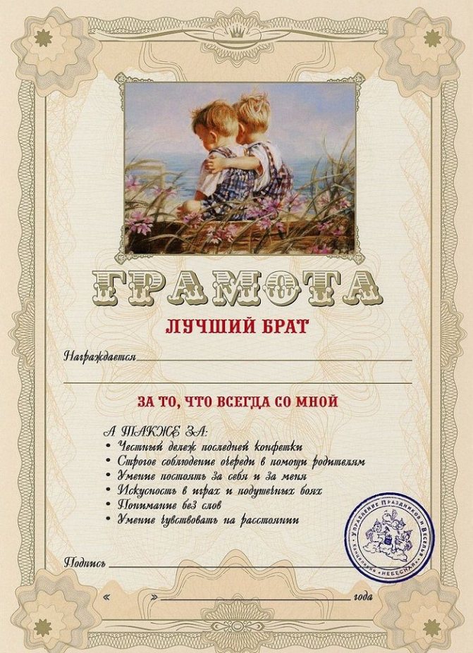 Именные дипломы