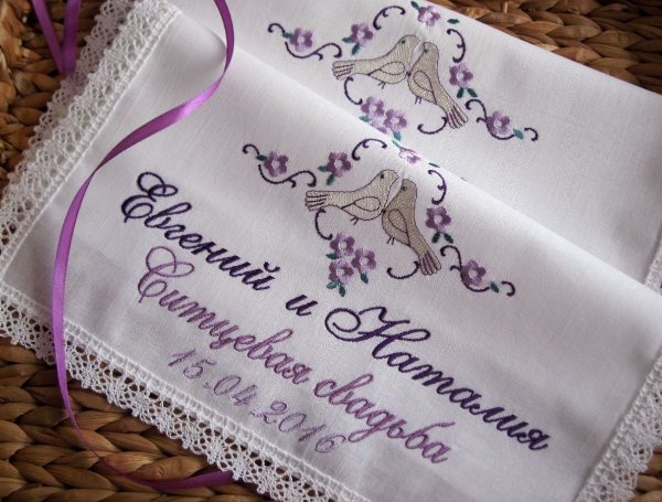 именные ситцевые платочки