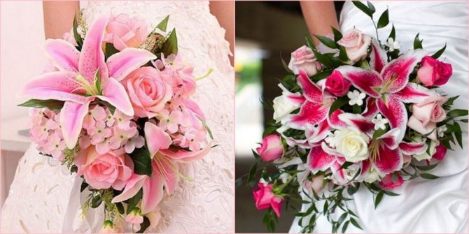 Из лилий получаются прекрасные каскадные шедевры