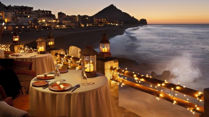 Кафе с видом на море