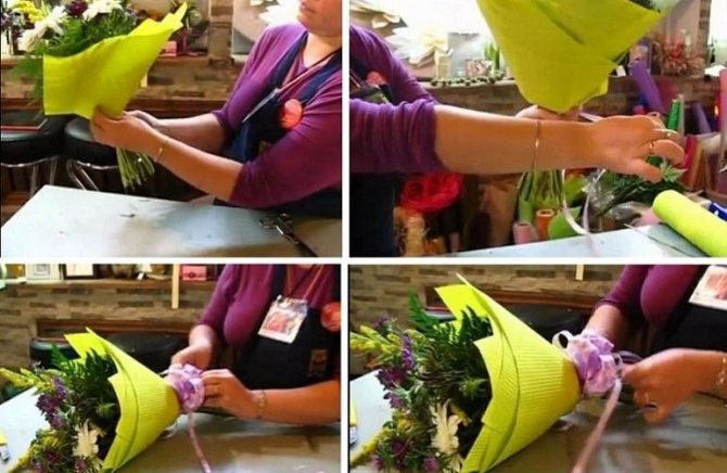 Как собрать букет