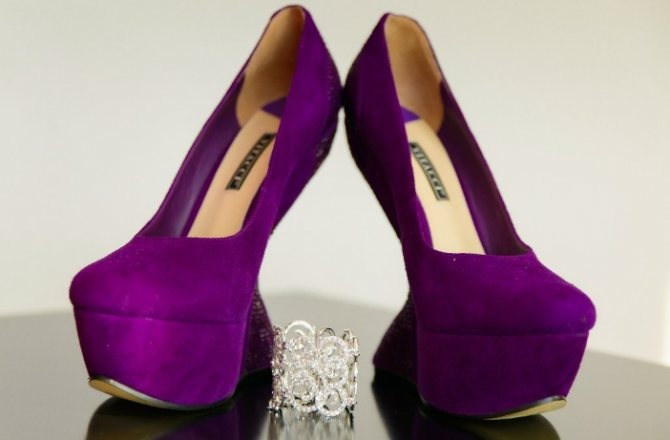 какого цвета свадебные туфли