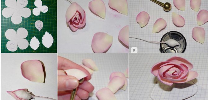 Камелия из фоамирана