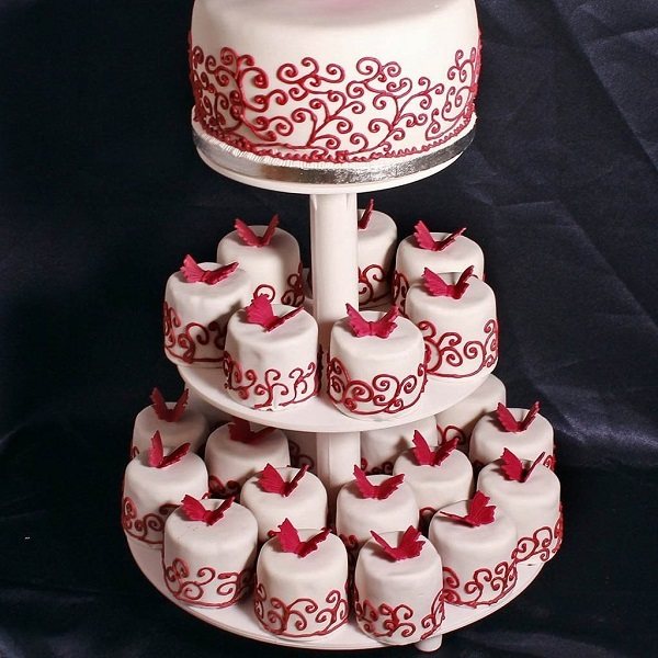 капкейки на коралловую годовщину свадьбы