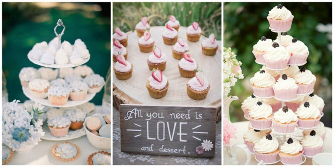 капкейки на свадьбу 2