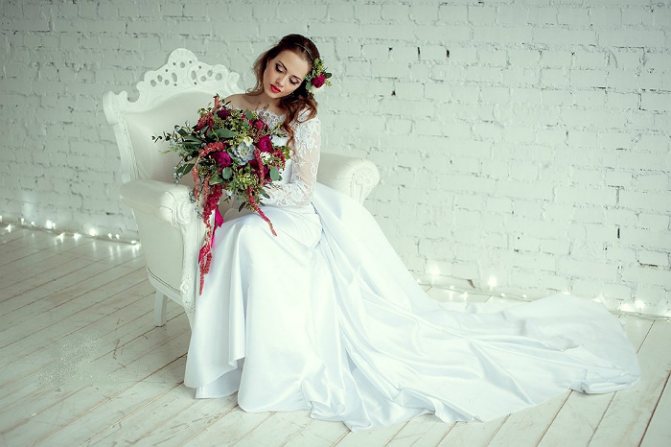 Каскадный букет невесты 5