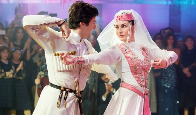 кавказские танцы на свадьбе