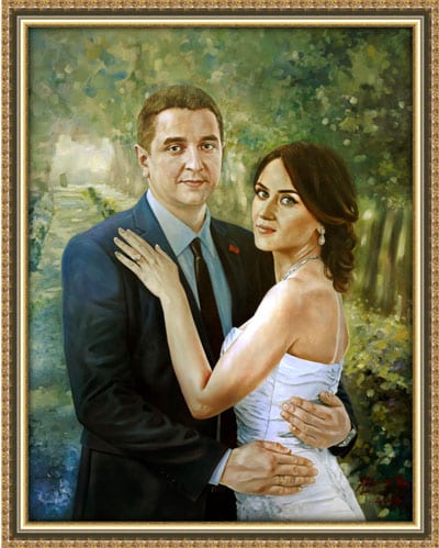 Классический портрет на холсте