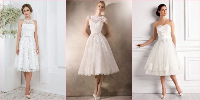 Коктейльные варианты для новобрачных в моде