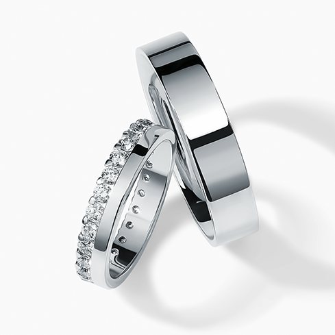 кольца из белого золота