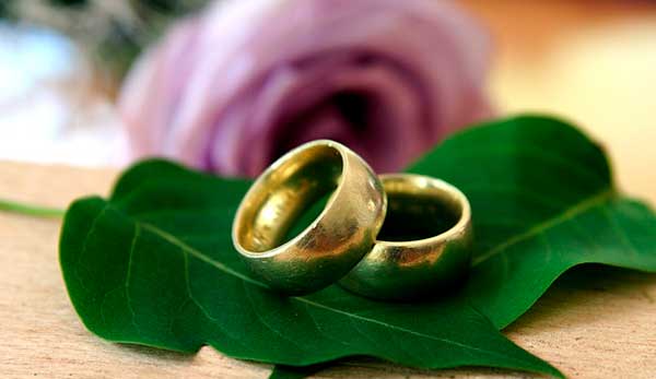 кольца на листике