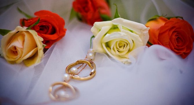 кольца с цветами