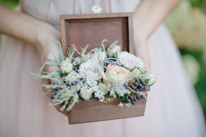 кольца в цветах