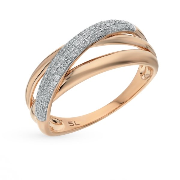 кольцо с бриллиантами санлайт