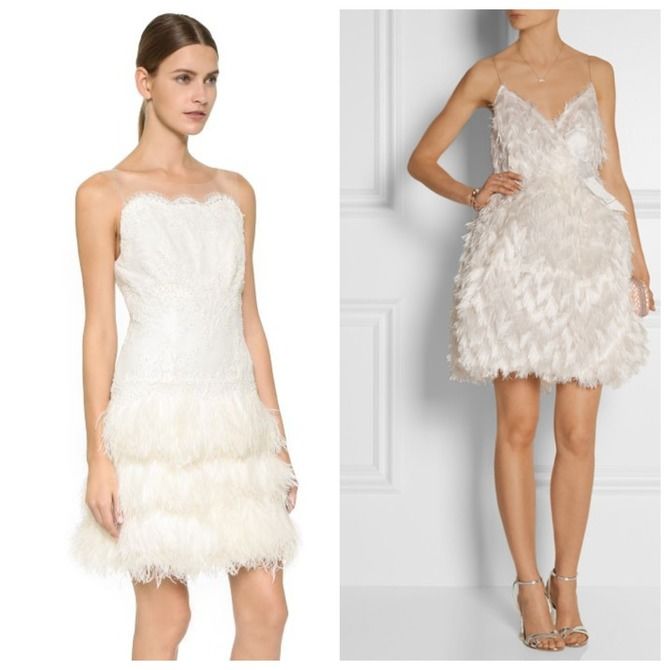 Короткие свадебные платья 2021-2022 8