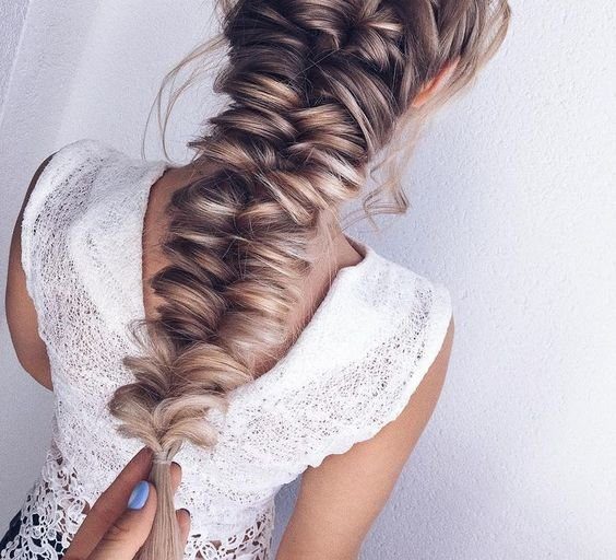 Красивая свадебная коса