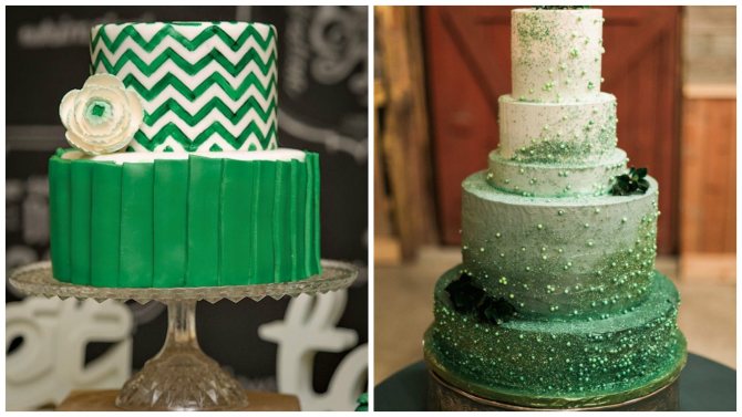 Красивые торты на берилловую свадьбу
