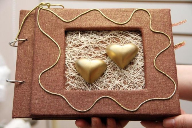 Креативный фотоальбом для молодоженов