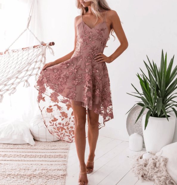 кружевное платье маллет