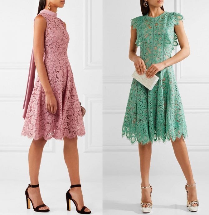 кружевное платье на свадьбу для гостей