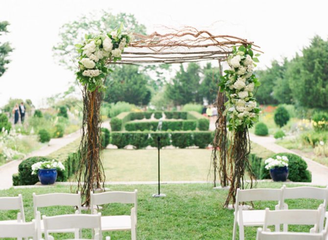 Квадратная свадебная арка