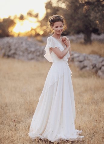 легкие свадебные платья фото