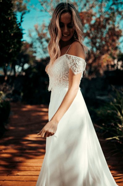 легкое свадебное платье фото