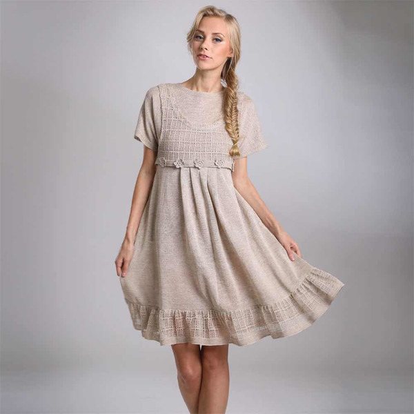 льняное свадебное платье для гостьи