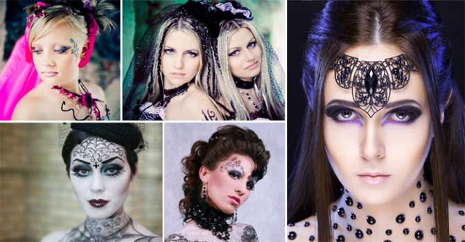Макияж готических невест притягивает взгляды