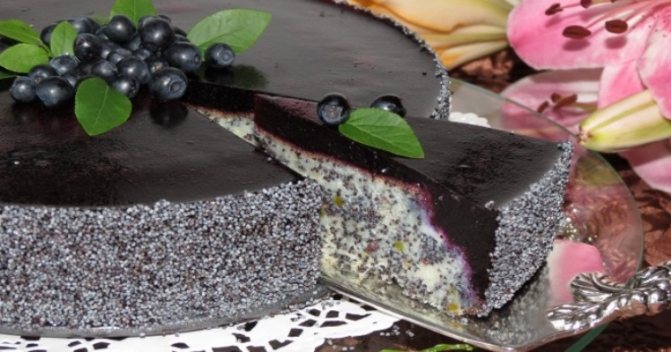 Маковый торт