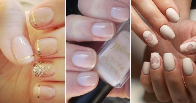 Маникюр цвета шампань идеи
