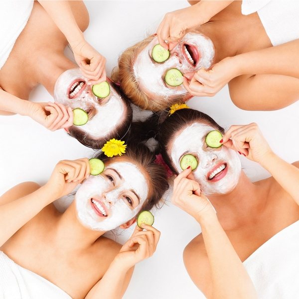 маски для лица и глаз на девичнике