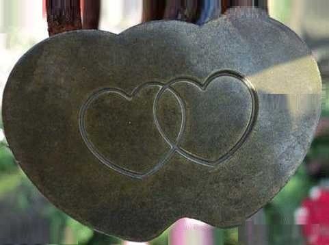 Медаль сердца из чугуна